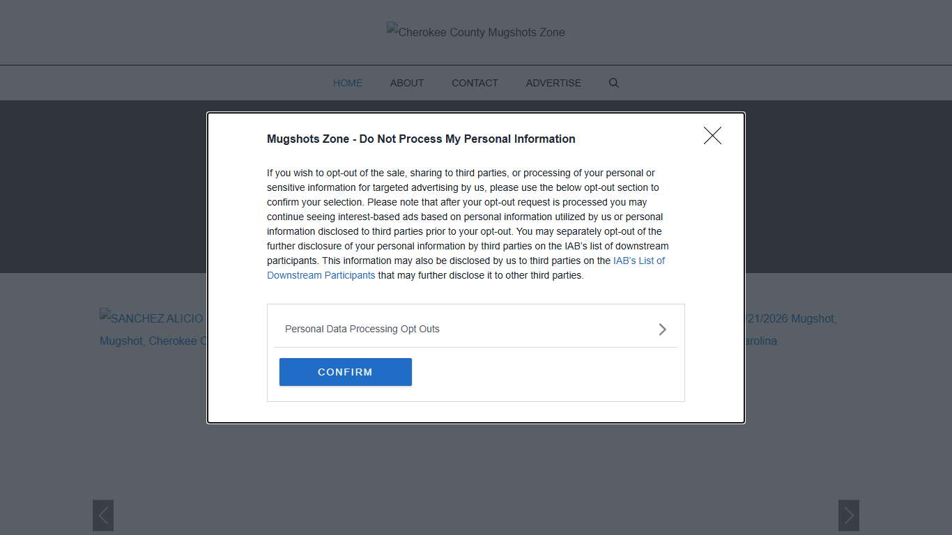 Cherokee County Mugshots Zone